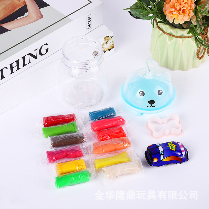 The source factory of colored clay offers small cars and planes like leather clay, children's DIY toys, educational clay, and clay Application Scenario