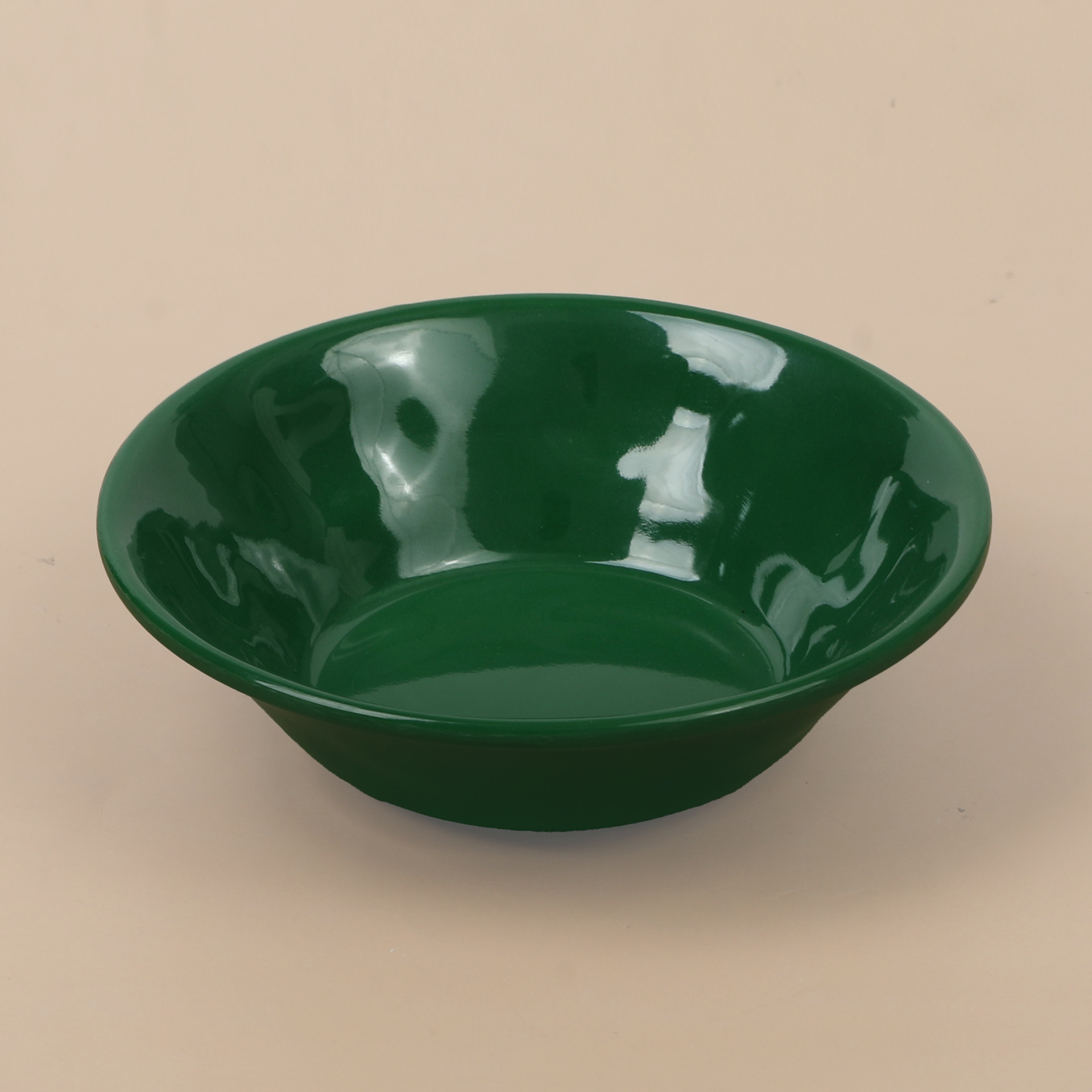 Customized melamine plates for foreign trade, commercial imitation porcelain dark green plates, tableware, restaurant plates, hot pot restaurant vegetable plates, buffet plates Specification drawing