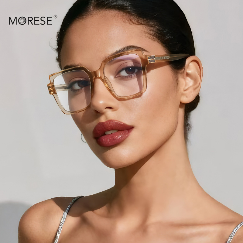 نظارات زرقاء مزوَّرة باللون الازرق من طراز 2280TR90 تستخدم نظارات ضوئية مسطحة مع نظارات حاسوبية من نوع الوجه