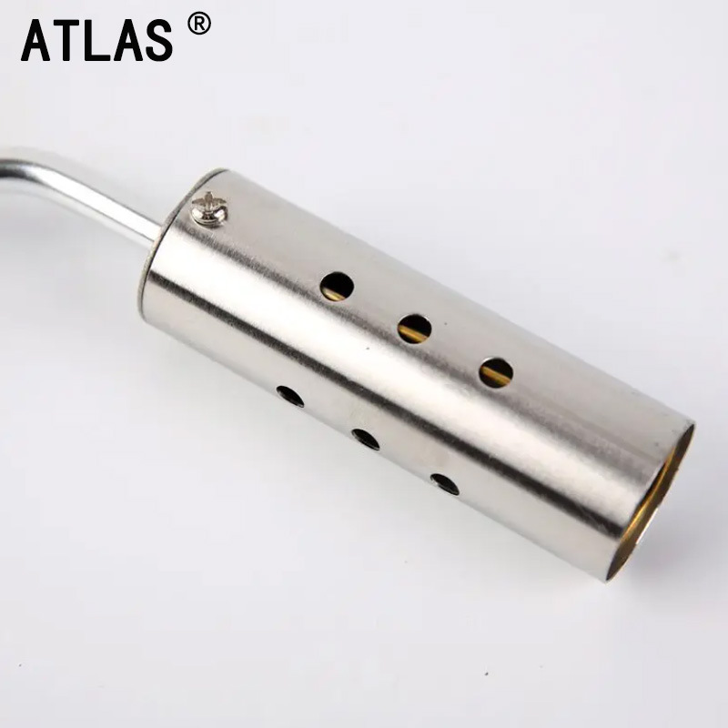 2408 stainless steel flamethrower head, clamp-type gas cylinder igniter, household burning pig hair flamethrower flame gun head accessories details Picture