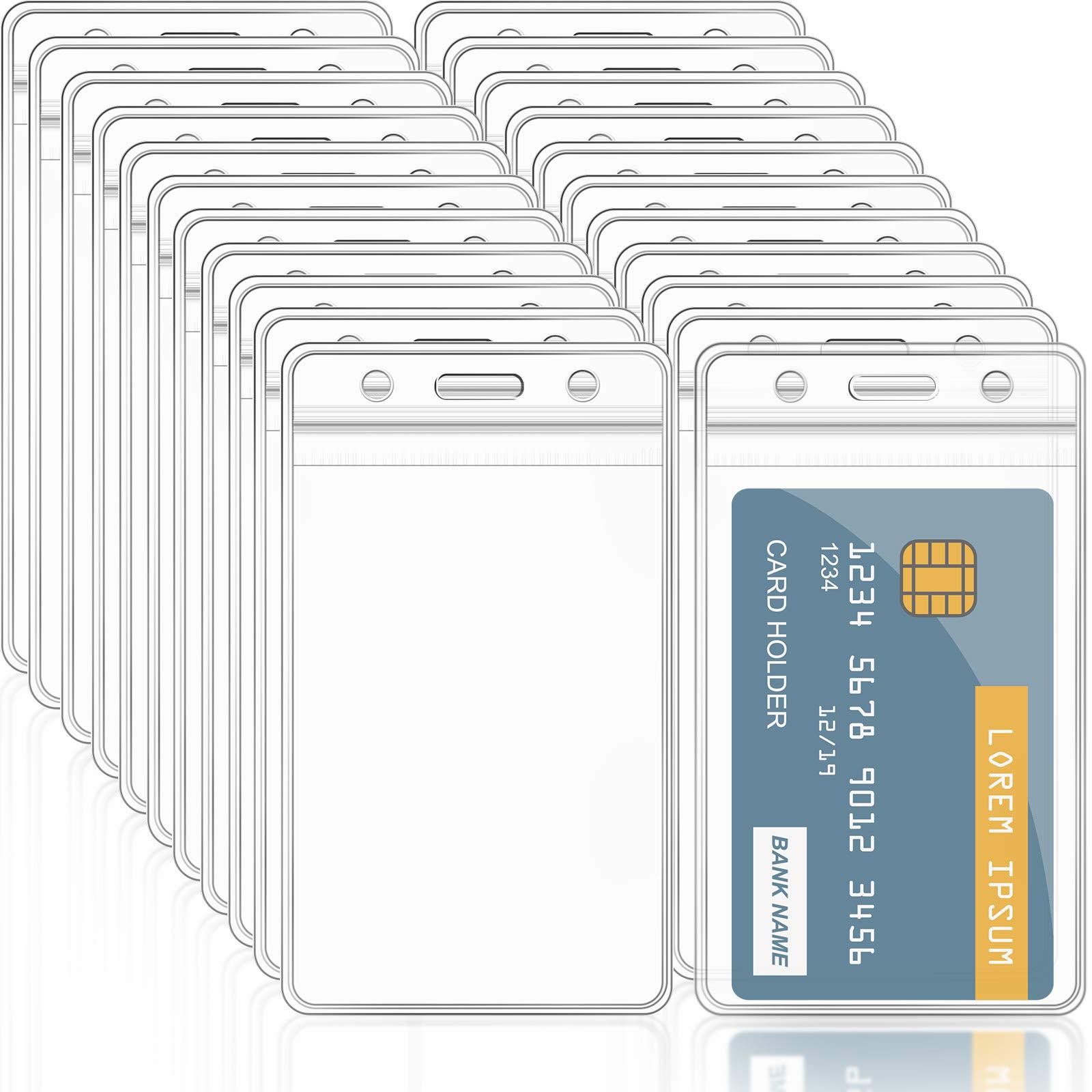 Jinwang Foreign Trade's best-selling waterproof ID card holder, soft pvc transparent name tag, student card holder, brand protection card holder Item Picture