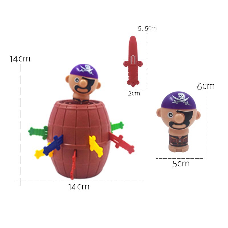 Pirate Bucket pinching Fun prank toy Slow Rebound Self-Explosion Grenade Fun Small Commodity children's toy details Picture