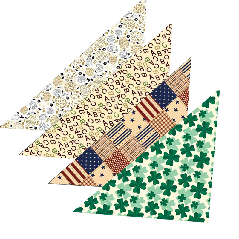 Rongka Pet Cross-border's new fashionable pet triangle towel decoration, dog and cat drool wipes, pet bibs and scarves