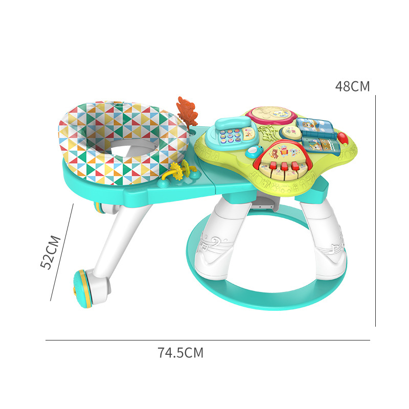 Baby three-in-one multi-functional rotating game table toy, early education and enlightenment learning table for newborns aged 1-3 Specification image