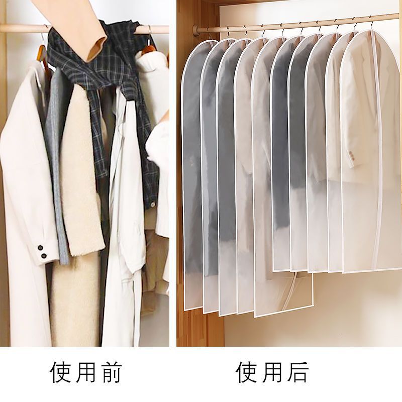 衣服防尘罩挂衣袋透明大衣防尘袋衣罩装衣物羽绒服收纳防尘套袋子细节图