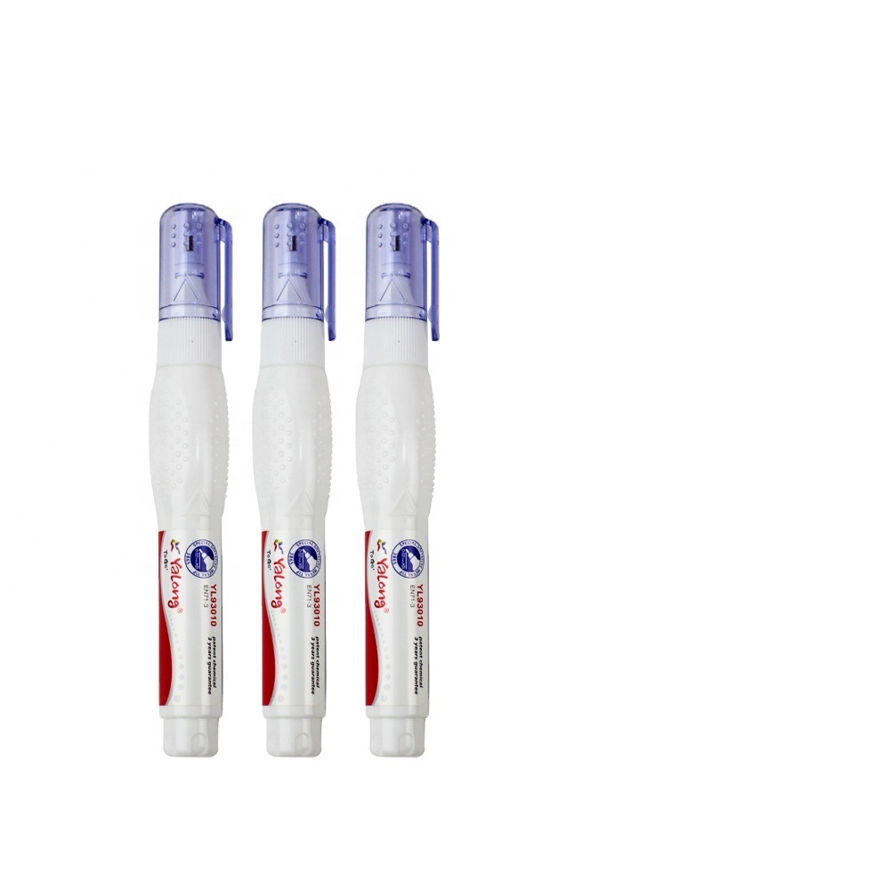 Yalong white liquid correction tape, correction fluid correction pen