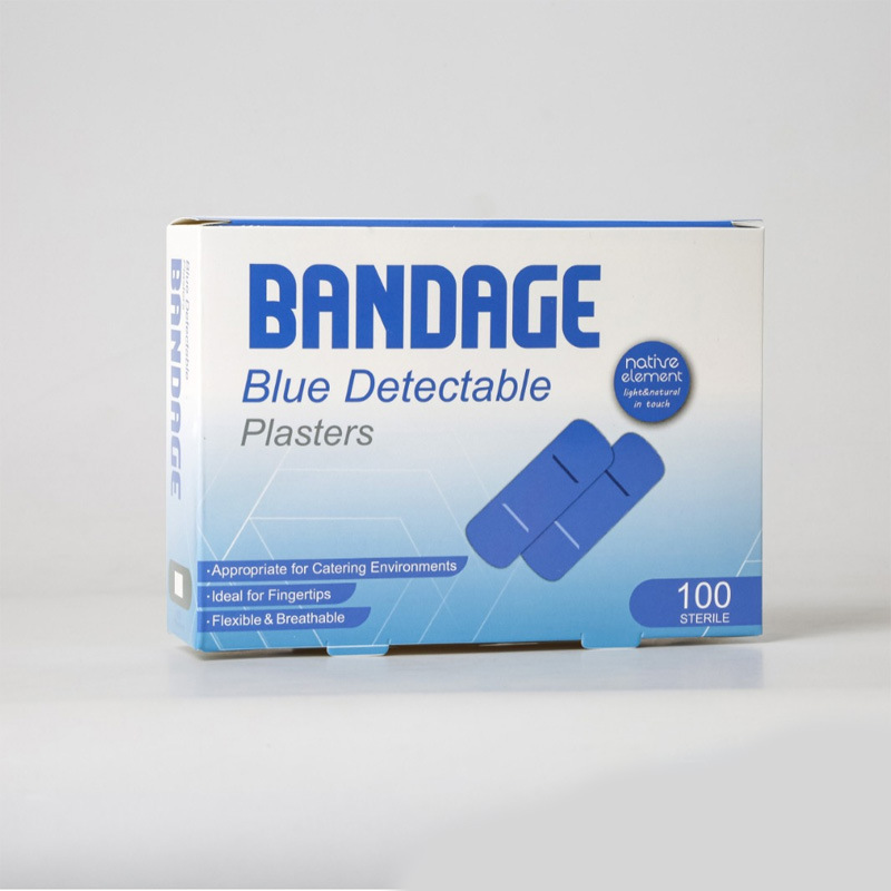 酒店厨房餐饮食品100片胶带 蓝色防水透气弹力金属可探测防水贴