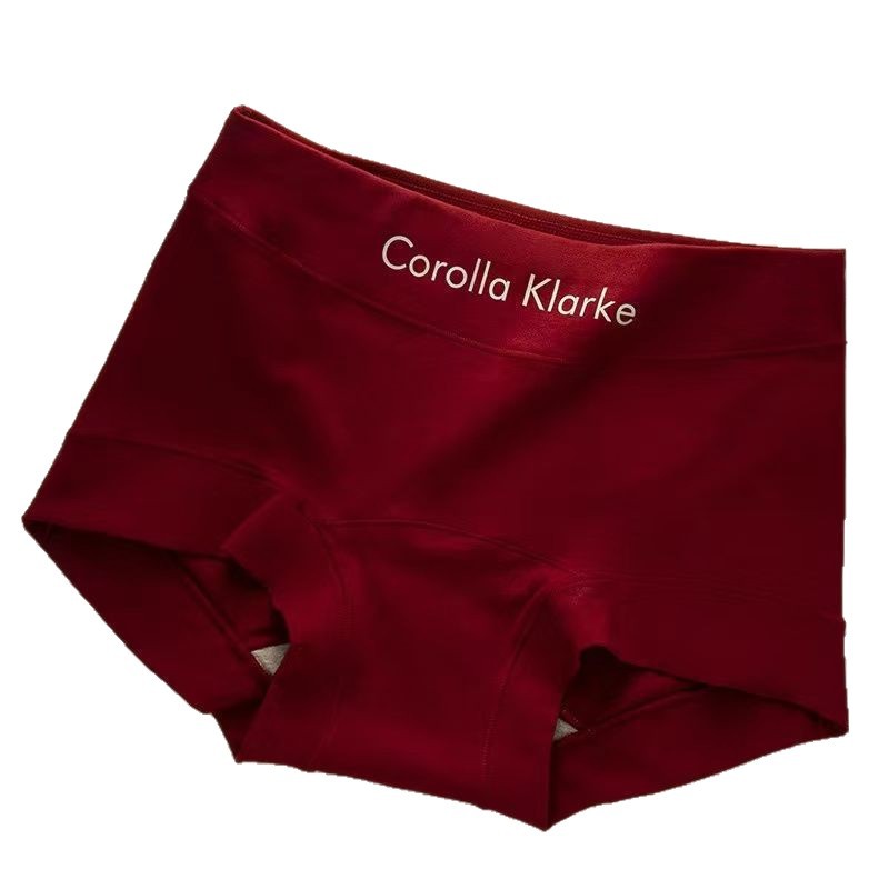 新疆纯棉A类60支精梳棉女士内裤10A级抑菌大码内裤中高腰平角内裤白底实物图