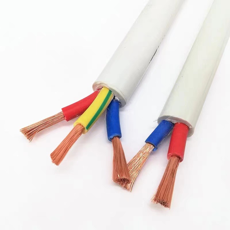Copper core cable RVV2 3 4-core *1 1.5 2.5 4 square sheathed wire waterproof control wire power cord details Picture