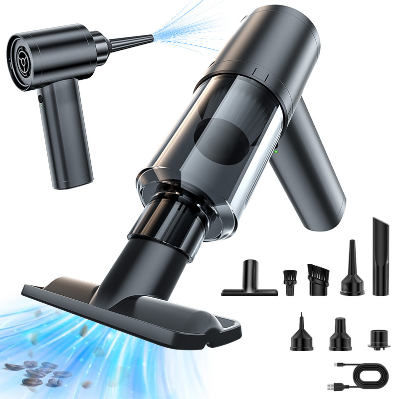 Car vacuum cleaner, brushless motor, handheld high suction power suction and blowing all-in-one machine, portable hair dryer, cross-border best-selling product full figure