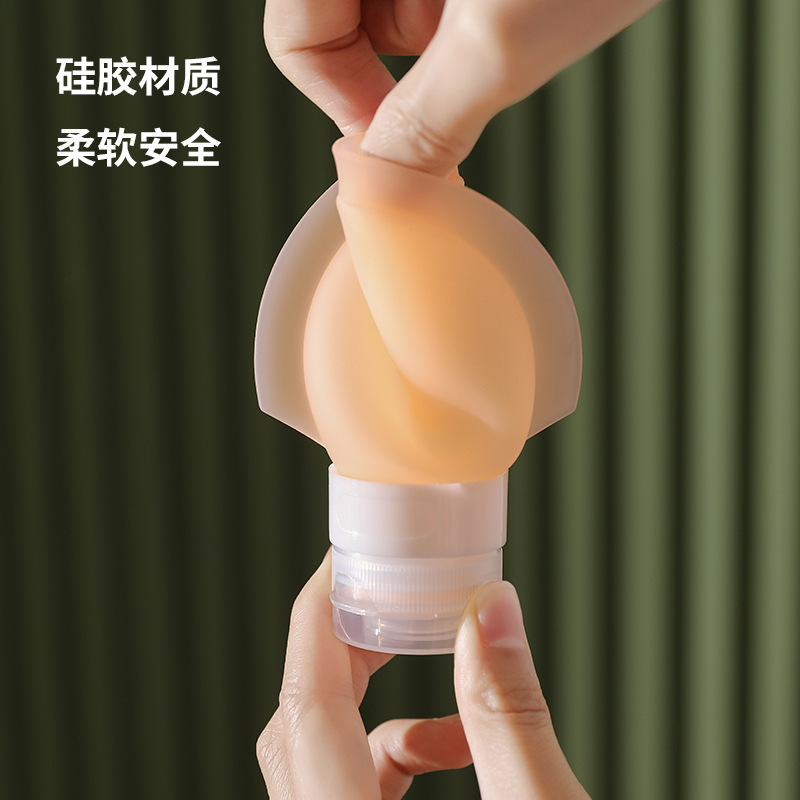 Genuine silicone travel bottle, portable travel wonder, shampoo and body wash, small bottle sealed, leak-proof and reusable Specification image