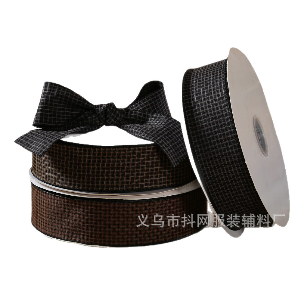 وشريط 5 CM مزود بشريط حرير مزود بأقواس ملونة مصنوعة من أزهار Item Picture