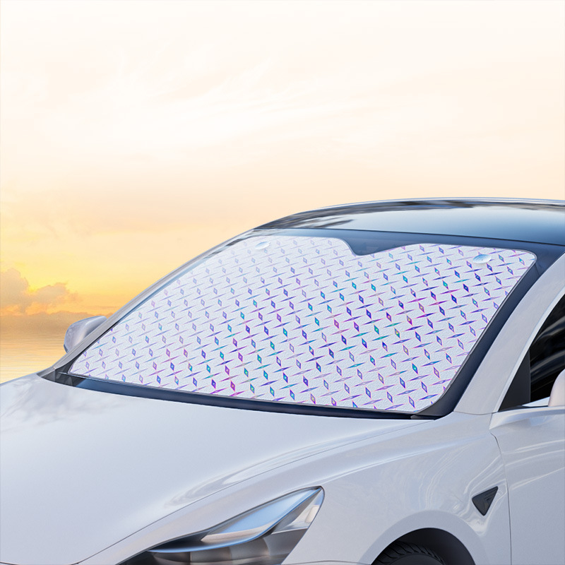 Car sun visor Laser type sun protection and heat insulation summer sun visor, car front windshield window sun visor Specification drawing