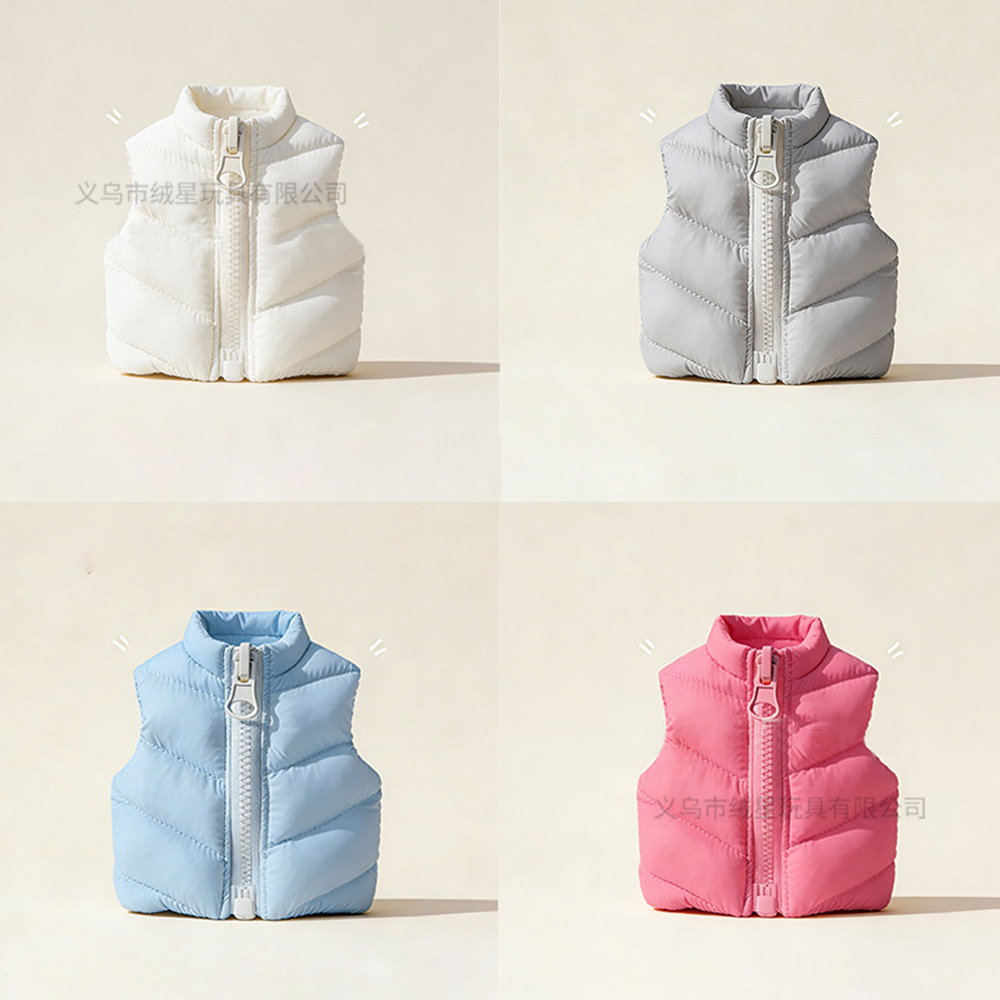 In-stock baby clothes, vests, down jackets, labu labu dolls, cotton clothes, winter outfits, solid colors, customizable cotton doll clothes, doll clothes Specification drawing