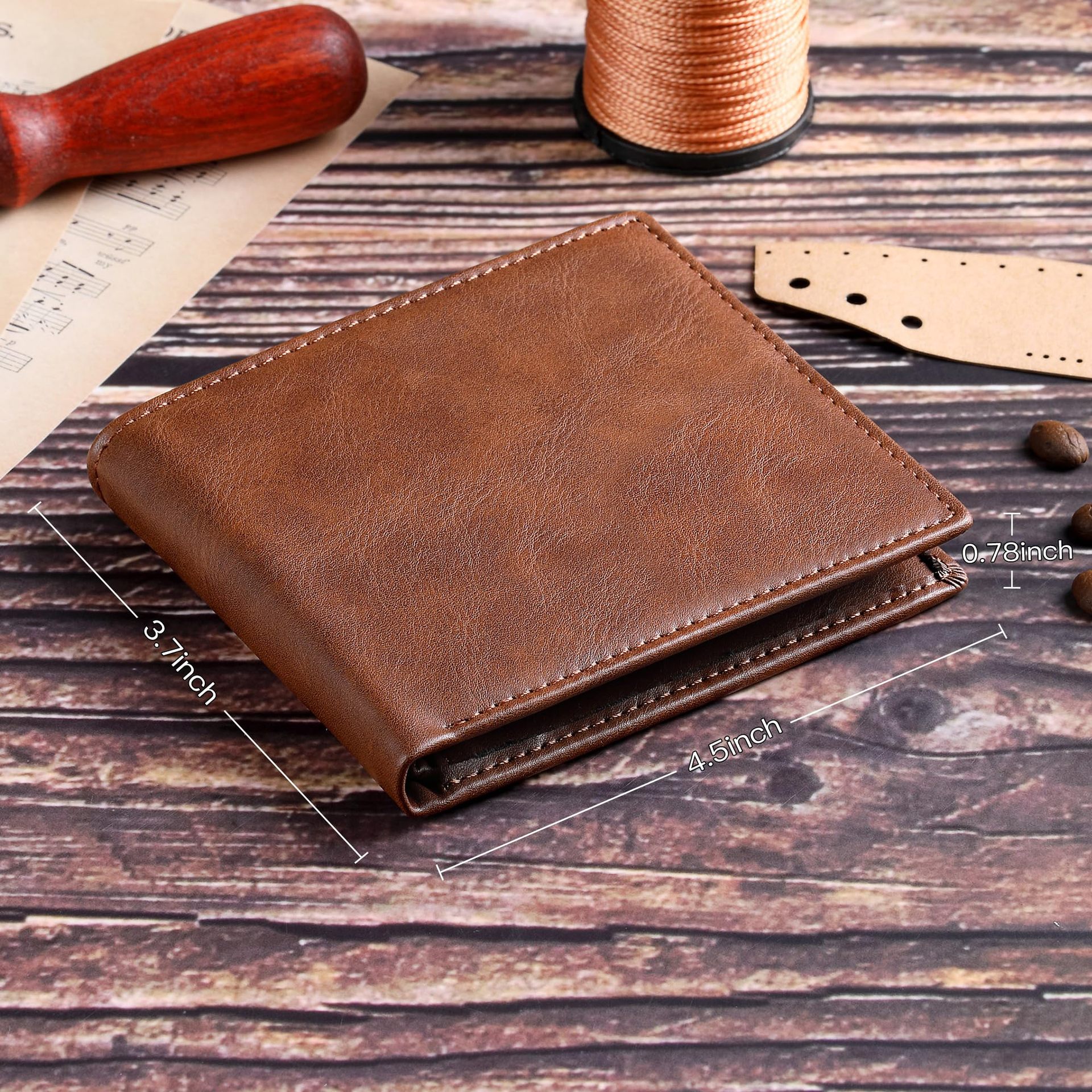 يمكن للشخصية النمطية عبر الحدود تخصيص محفظة Flogo Fi المحفظة للرجال Specification image