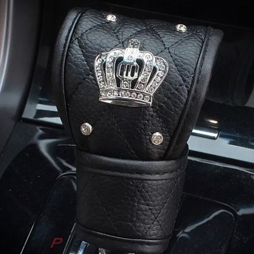 Car seat belt, shoulder guard, manual and automatic gear shift cover, handbrake protection cover, diamond-encrusted crown steering wheel cover accessories Specification image