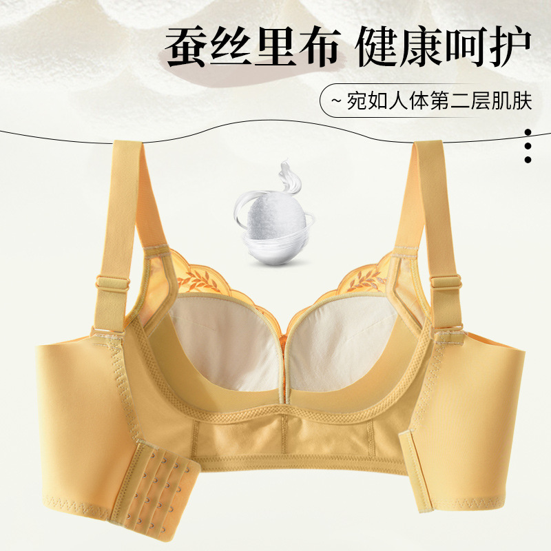 内衣/文胸女宽松性感批发/小鱼儿内衣/大胸显小文胸/内衣女修身性感细节图