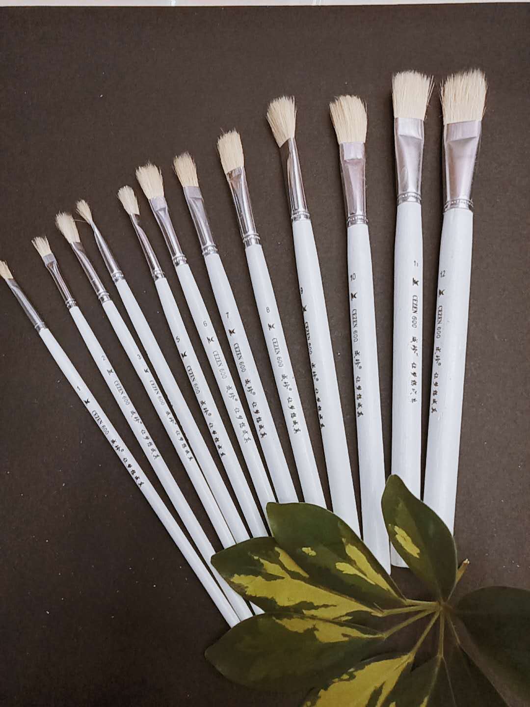 Pure wool flat-head brush, gouache brush, single watercolor brush, gouache chalk, wool brush factory direct sales