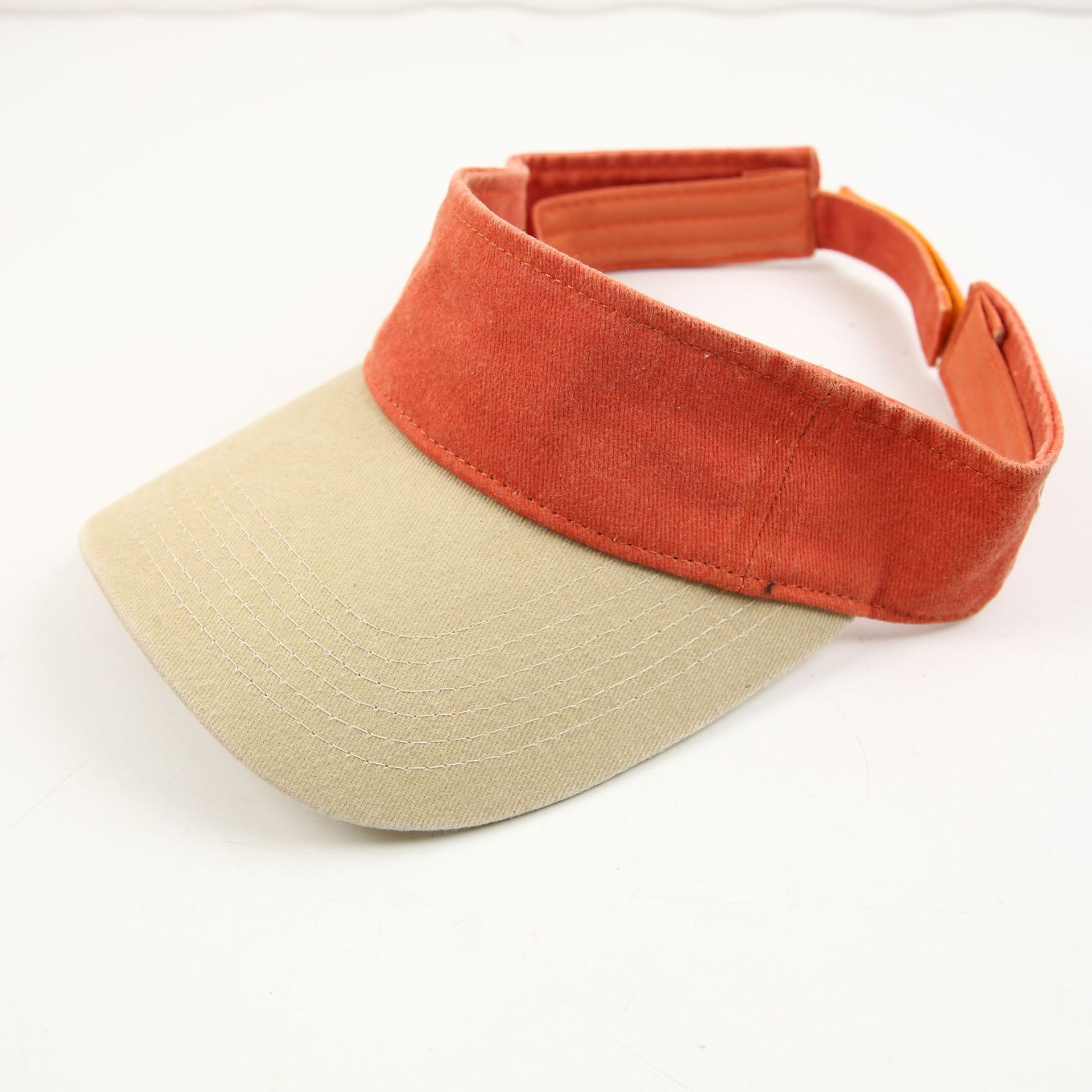 Color-blocked washed open-top hats for men, summer sports running tennis caps, no-top hats, sun protection and shade hats, trendy men Specification drawing