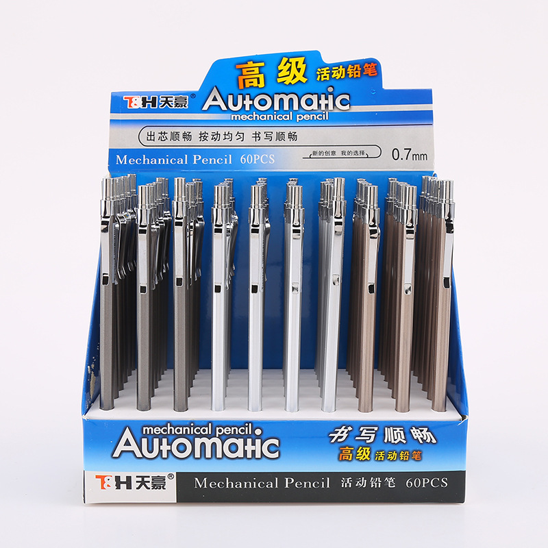 Tianhao 6901 Student writing Tools Activity Pencil Factory Direct Sales 0.5/0.7 simple office mechanical pencil Application Scenario