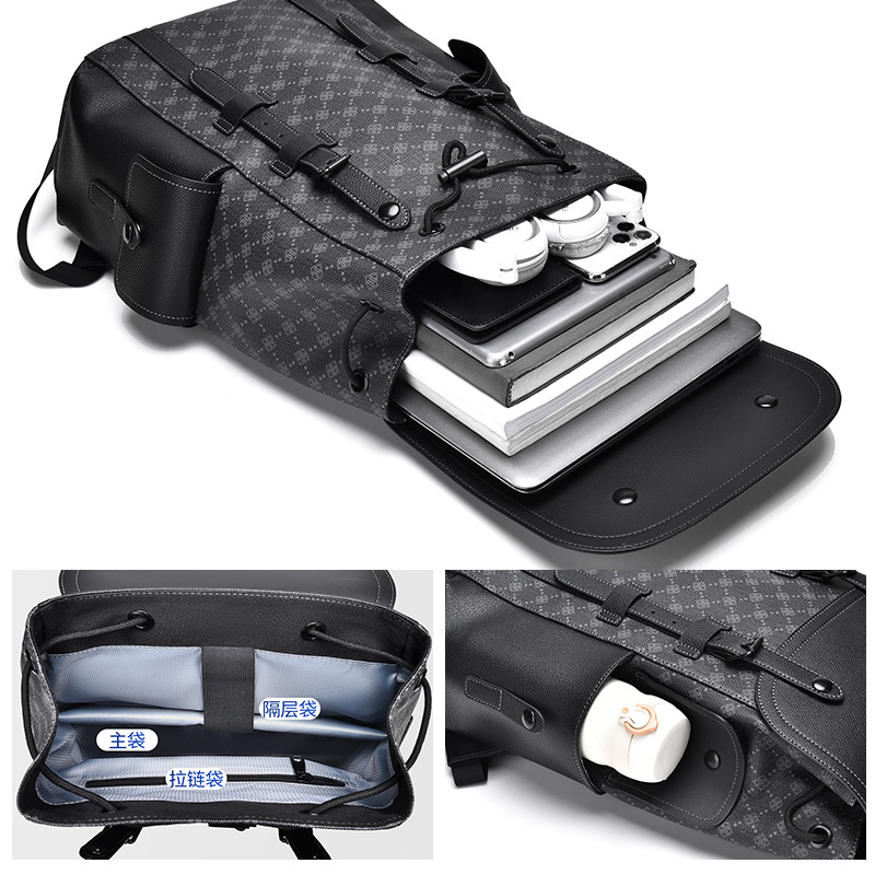 The 2025 new backpack is a versatile, casual and stylish business computer bag. It is a high-end backpack for men on business trips and travels Application Scenario