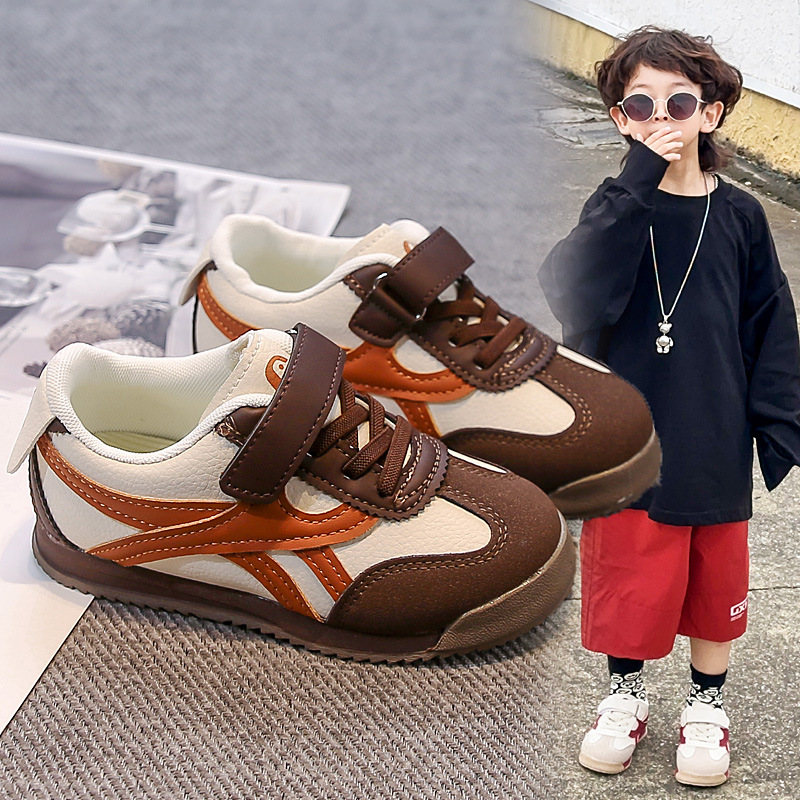 Children's Forrest Gump Shoes 2024 New Autumn Girls' sports shoes, boys' shoes, Large children's anti-slip soft-soled casual board shoes Specification image