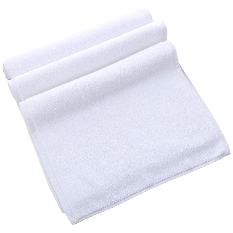 All-cotton hotel room bathroom anti-slip floor mat, pure cotton floor mat, white absorbent, thickened, 50*80 Application Scenario