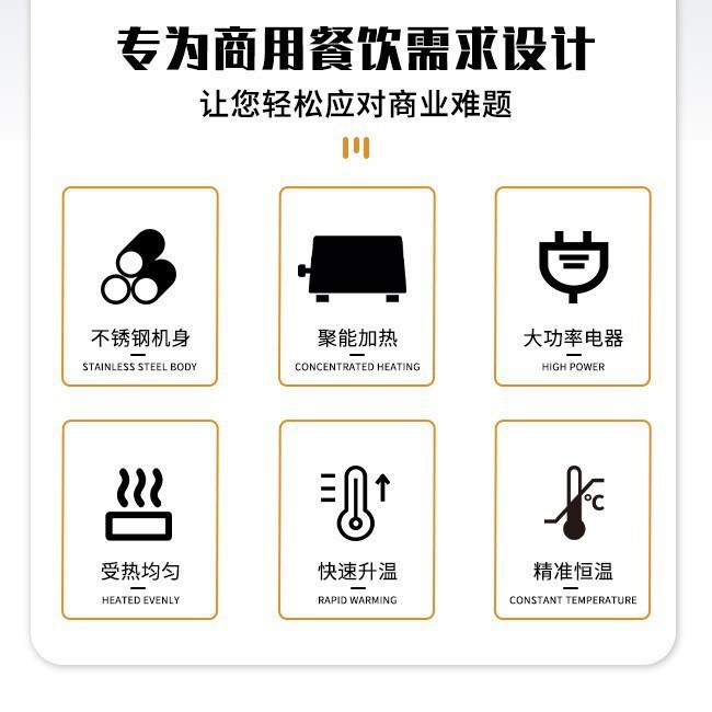 Commercial insulated soup pot, multi-functional constant-temperature soup stove, milk tea shop sauce insulated pot, canteen insulated rice table Specification image