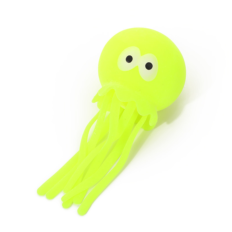Factory direct sales of jellyfish TPR soft rubber flour toys for stress relief and release, cross-border wholesale of stress-relieving pinch toys Specification image