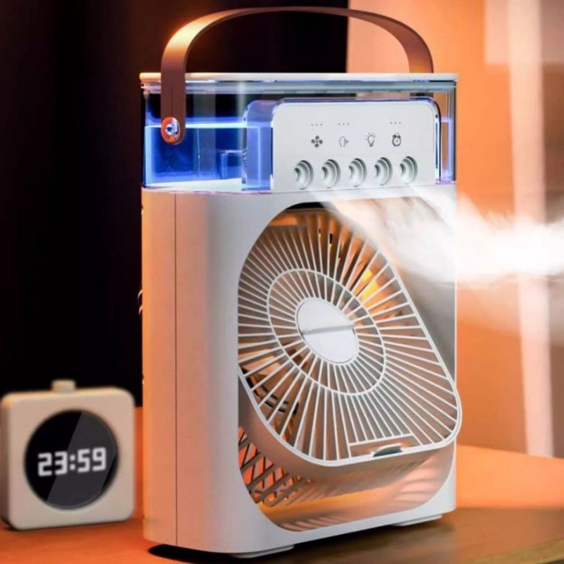 Wholesale of Xiaomi Grain five-hole spray fans for home, office, desktop, student dormitory atomization humidifiers and cold air fans details Picture