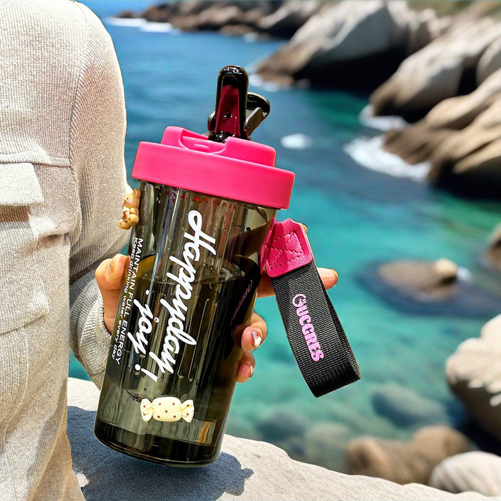 夏季水杯女ins吸管杯学生高颜值茶水分离泡茶杯子男款上班族颜控产品图