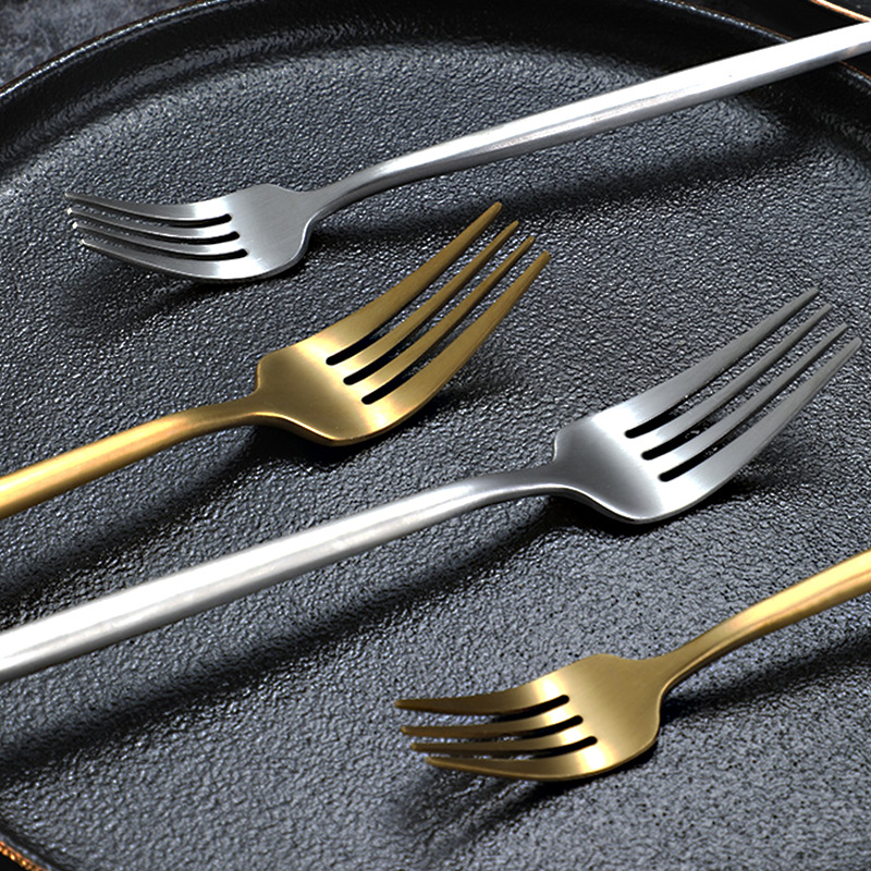 Island Qi 304 Stainless Steel Knife, fork and Spoon Restaurant Hotel Western Cuisine steak knife and fork Creative Portuguese knife, fork and spoon ins style Application Scenario