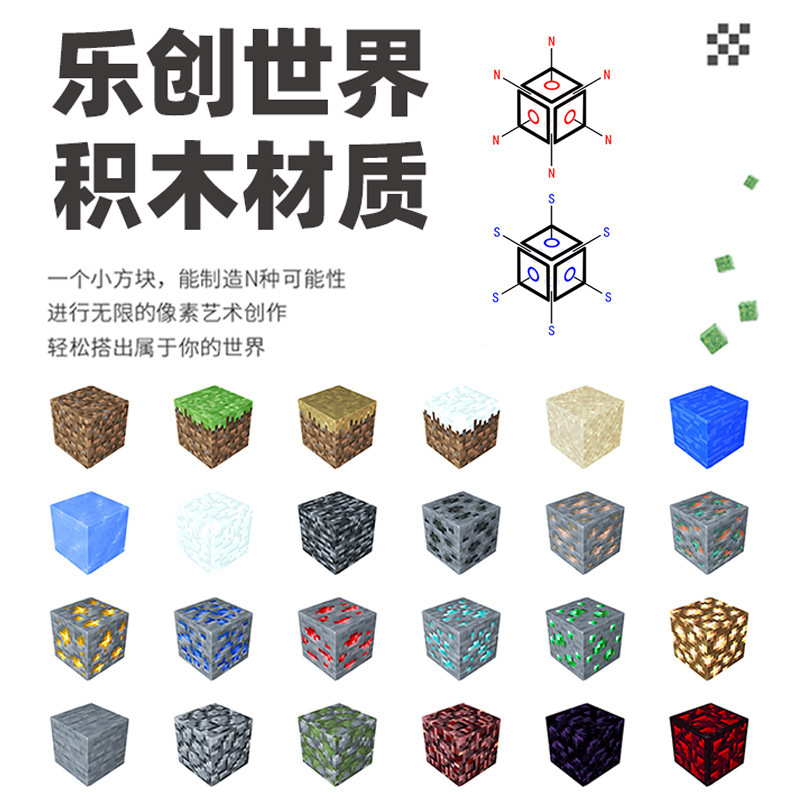 中颗粒积木实物图