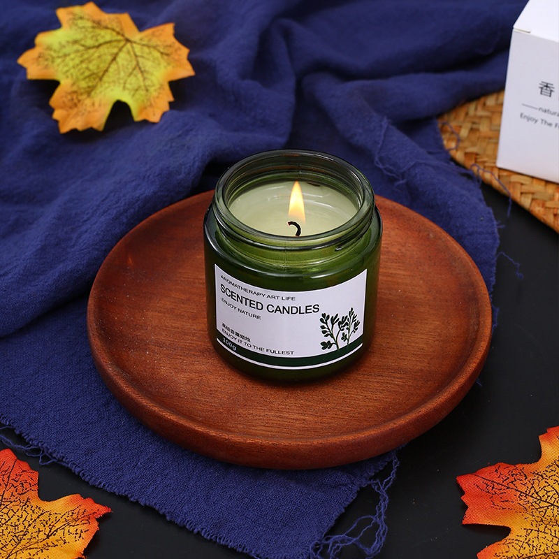 100g cross-border glass bottle scented candles, home fragrance, bedroom ornaments, deodorizing, eliminating odors, freshening the air details Picture