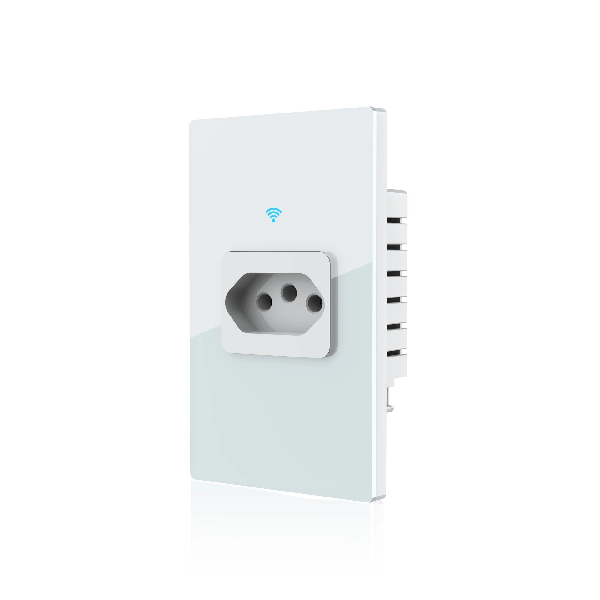 Smart WIFI graffiti Brazilian wall socket 20A plug Brazilian socket glass panel AlexaHome Item Picture