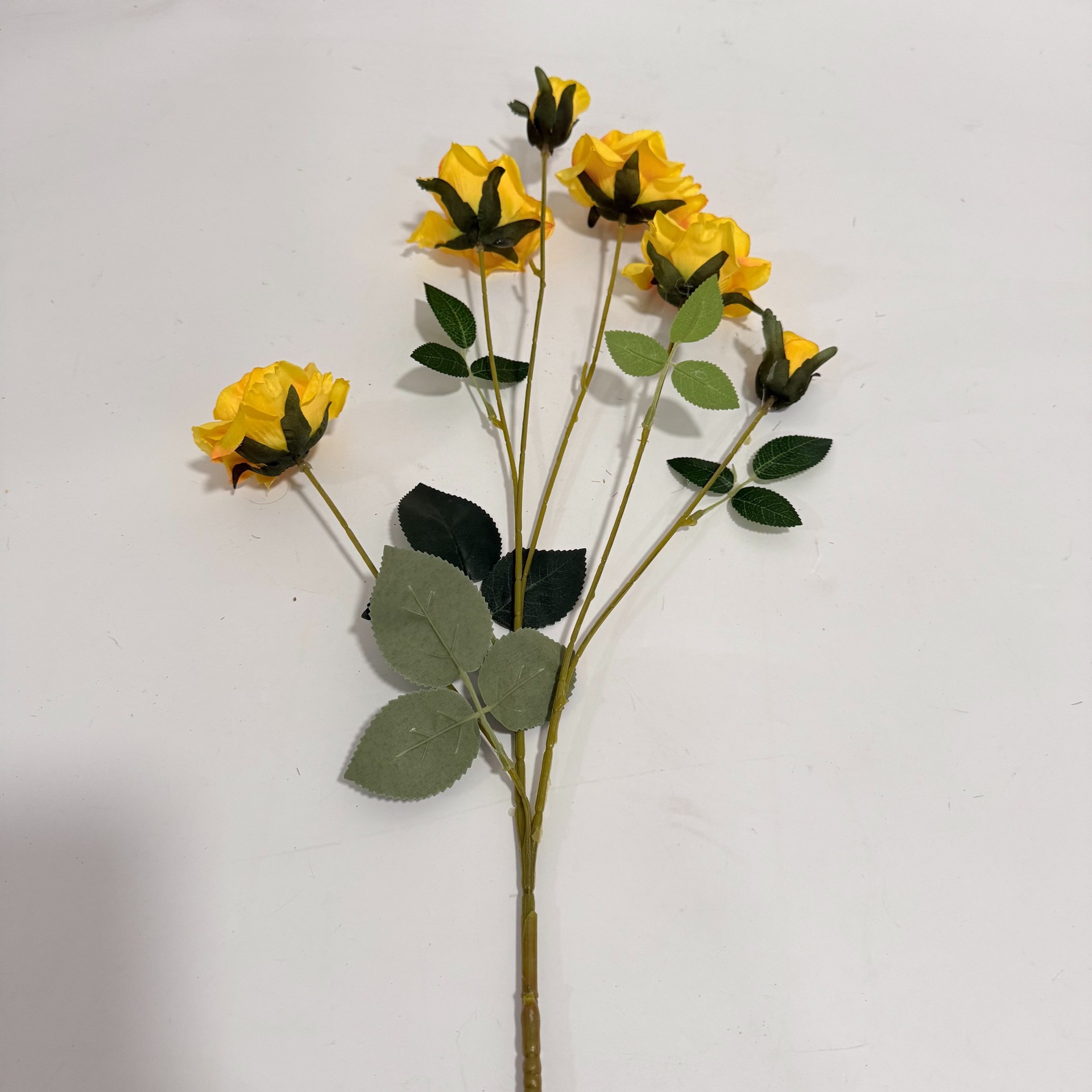 Multi-headed little rose, wedding flower materials, runway style, simulated flower DIY, flower arrangement, rural rose oil painting style, foreign trade details Picture