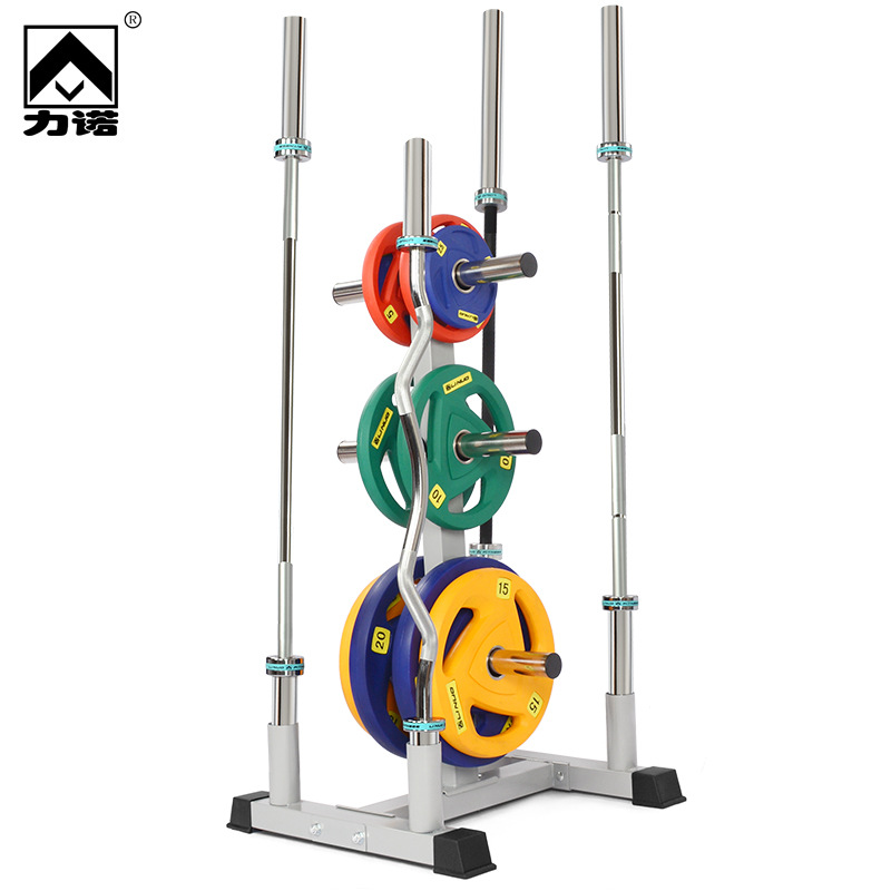 Barbell storage rack, home barbell bar, Olympic bar placement rack, gym lifting large hole barbell plate rack