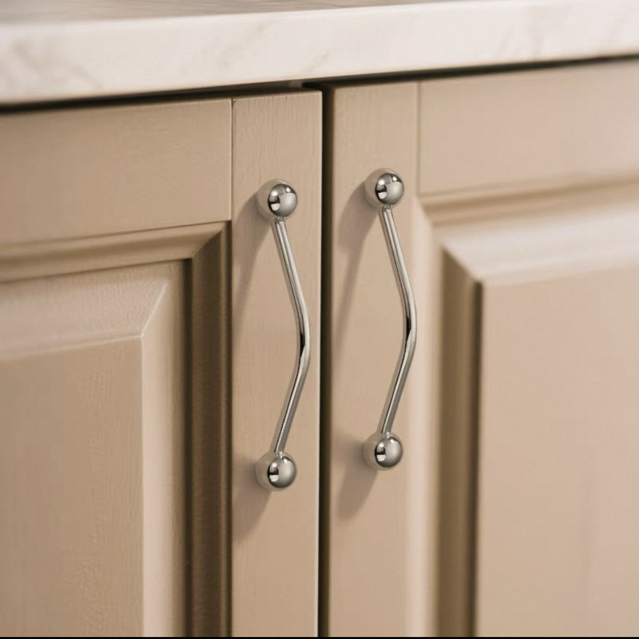 A comprehensive collection of French-style minimalist handles, ancient-style cabinet doors, wardrobes, furniture drawers, and new Chinese-style light luxury bright silver handles Application Scenario