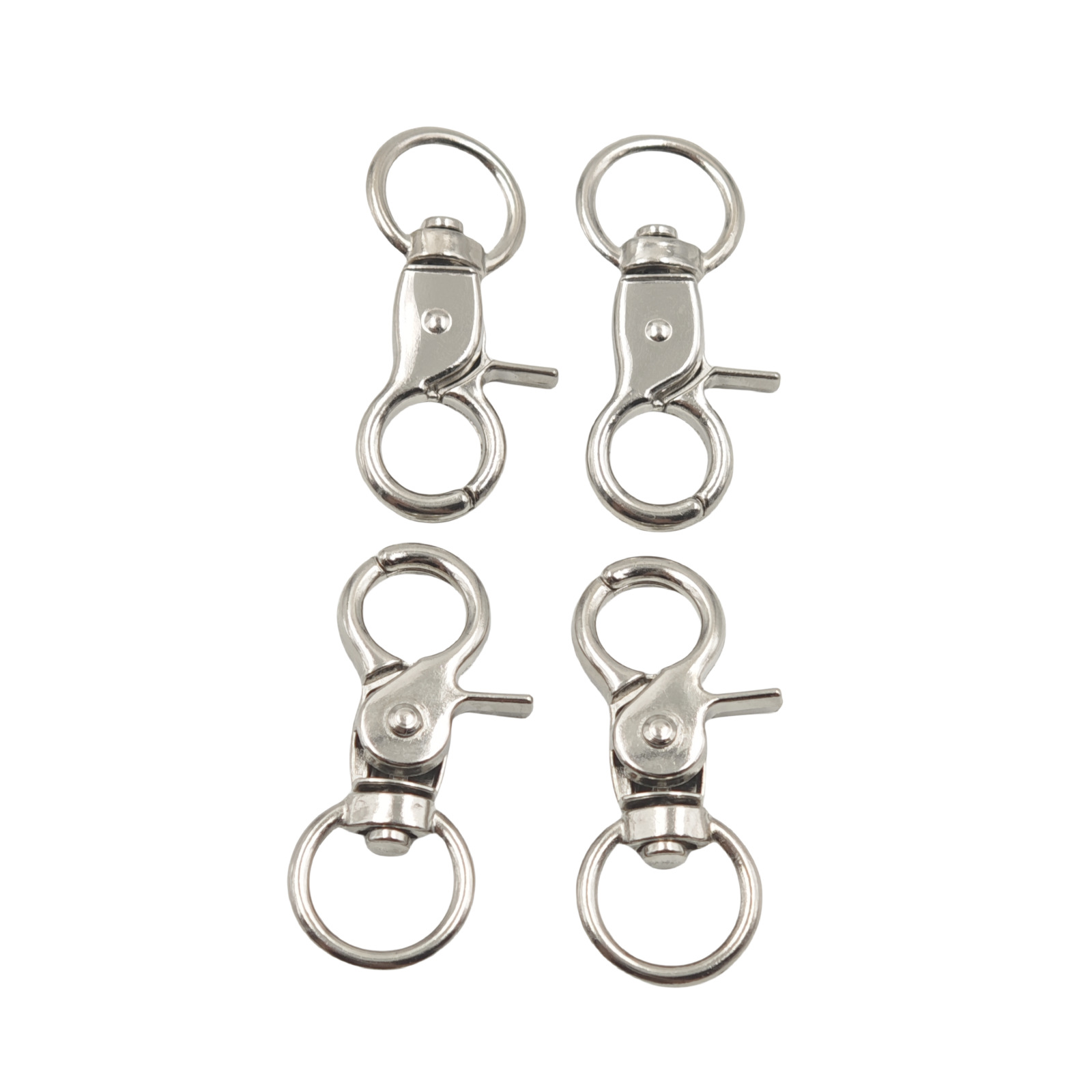 In stock: 4-minute hanging plating round tail small clamp buckle, luggage hardware, toys, keys, diy accessories, alloy hook buckle, dog buckle Item Picture