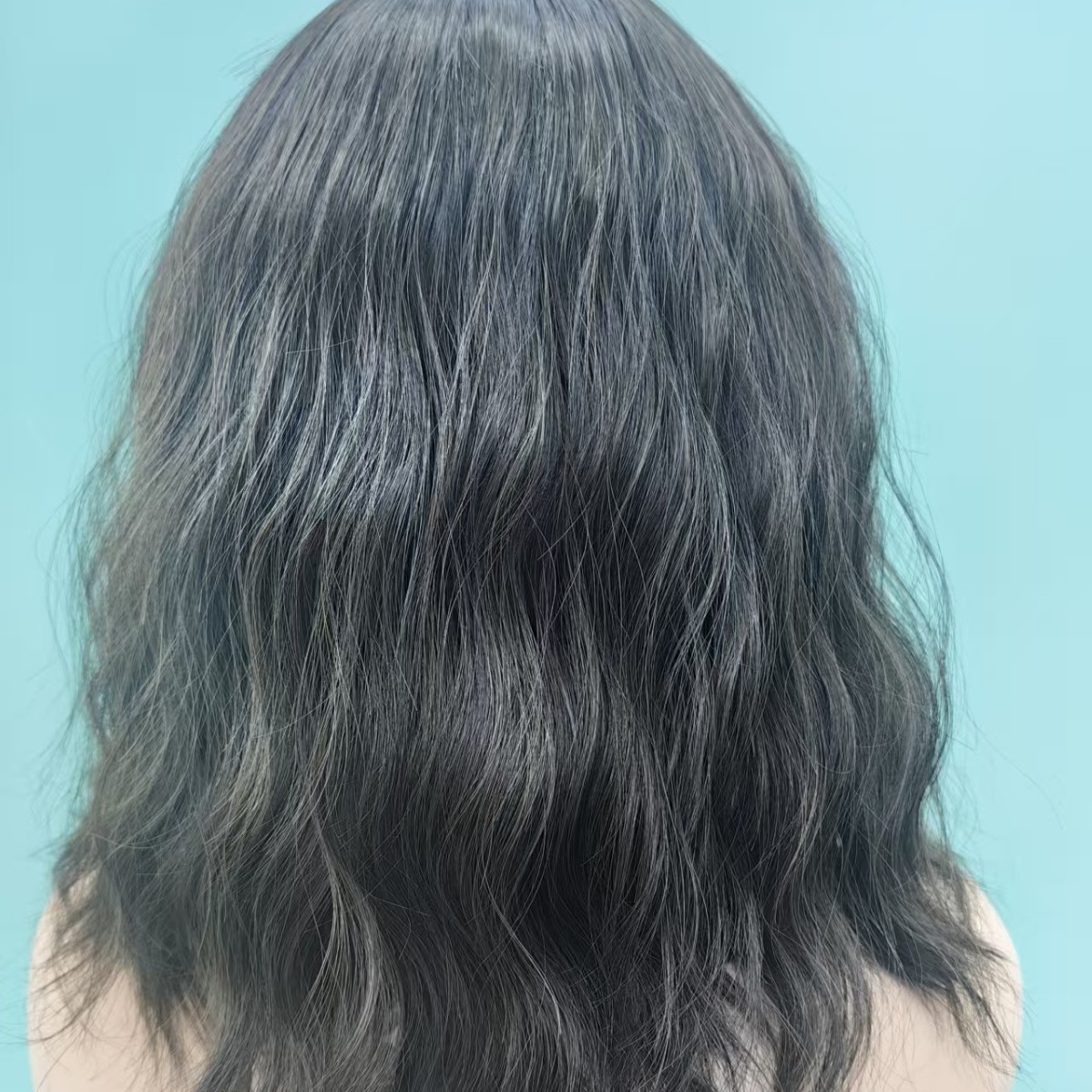 欧美跨境女士刘海假发波浪卷高温丝厂家直销细节图