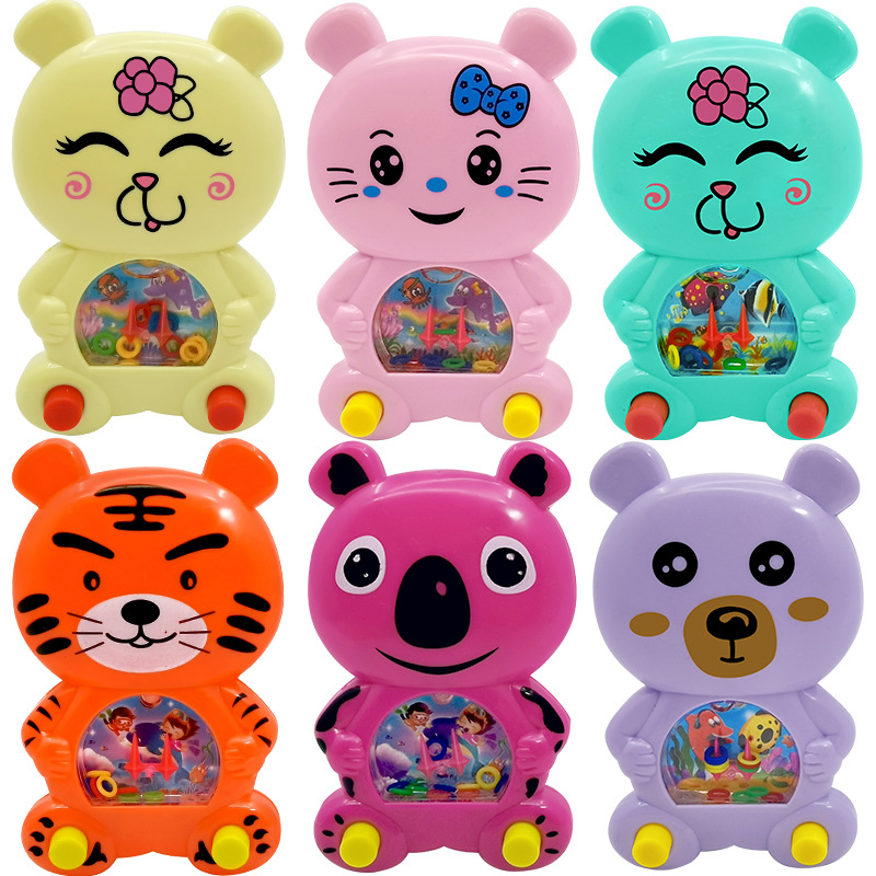Tiger Ring Toss water machine, children's educational water ring toss, Monkey and Cat game machine, wholesale of childhood nostalgic toys Item Picture