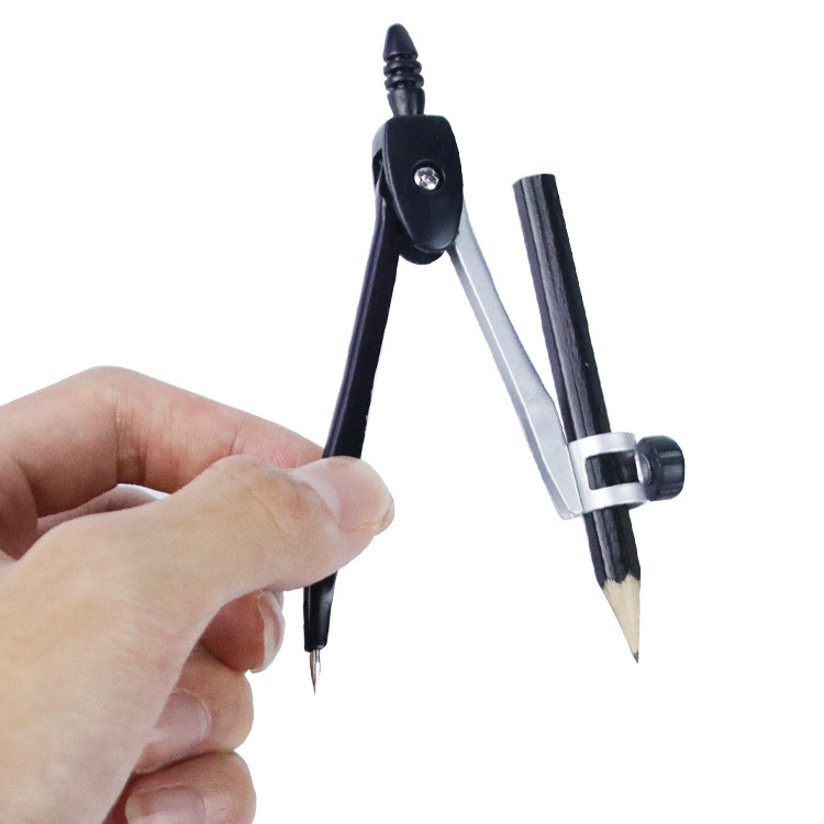 Yalong Cross-border Classical 7-in-1 Student Metal Compass Set, Zinc Alloy material compass Geometric Drawing Tool for use Specification image