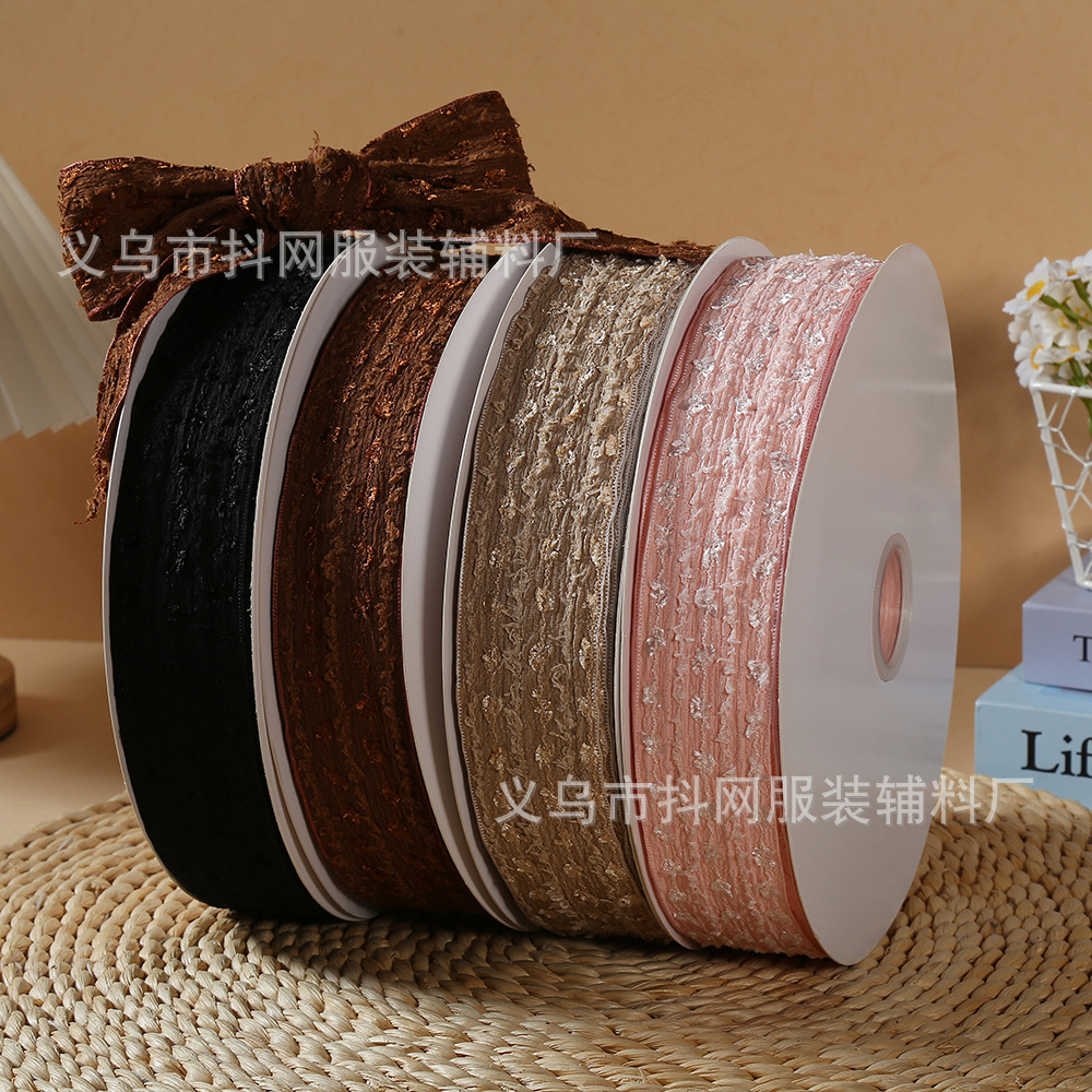 4.5cm韩式手工DIY蝴蝶结头饰发夹鞋帽鲜花包装织带