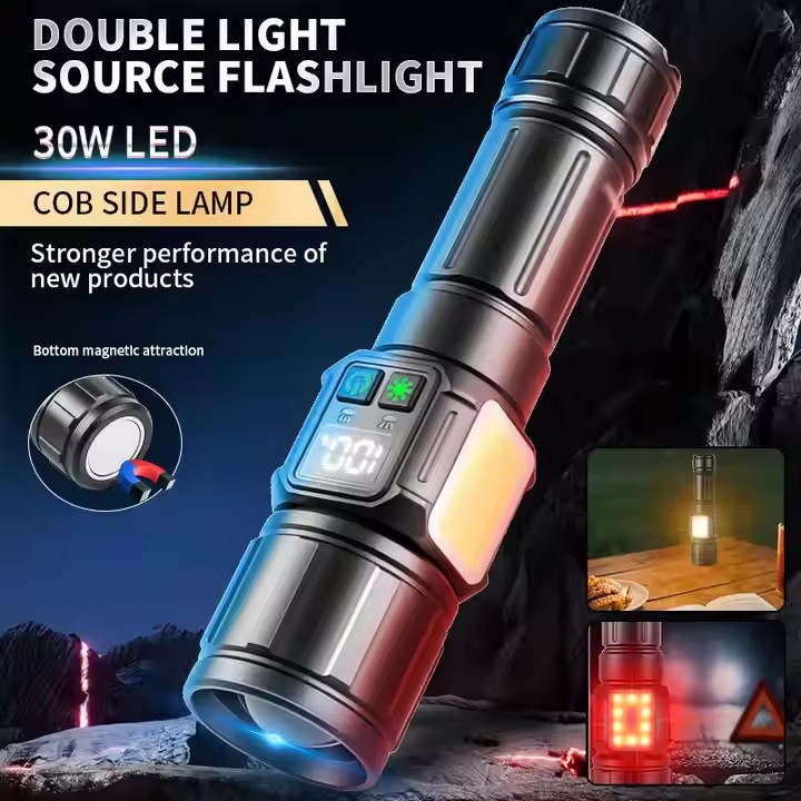 High-intensity long-range bright flashlight, rechargeable, long-lasting portable, outdoor night fishing, emergency maintenance, multi-functional lighting Application Scenario