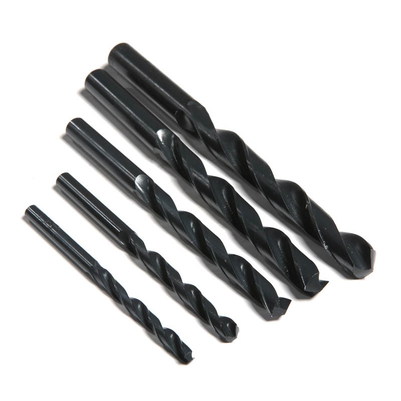 Wholesale HSS high-speed steel black straight shank twist drill, electric drill, iron sheet, plastic, aluminum alloy tools, woodworking drill bits Item Picture
