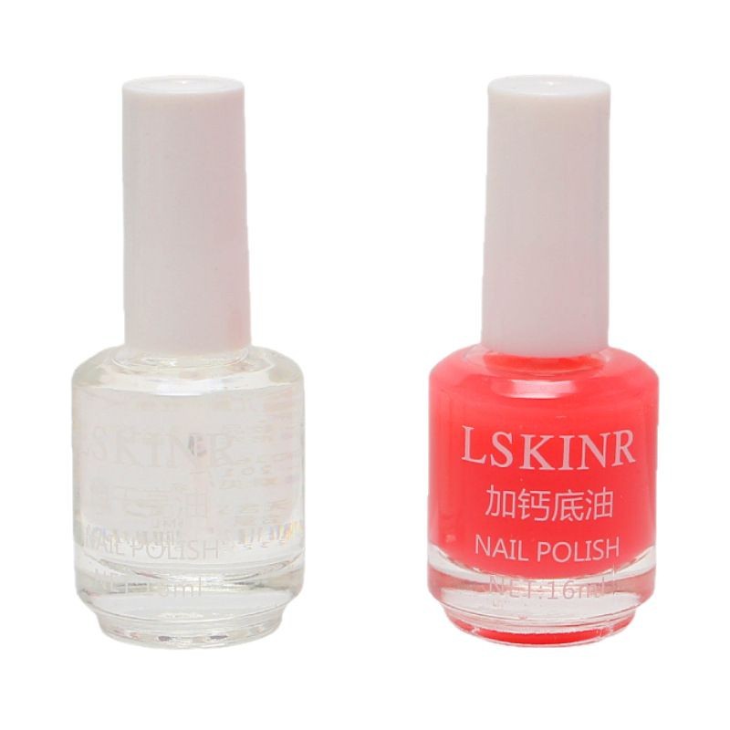 指甲油加钙底油快干亮油护理营养液保护提亮指甲套装营养油护甲油白底实物图