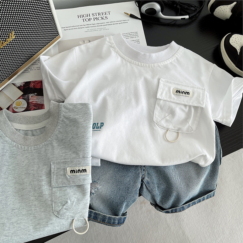 童装/童装女童短袖韩版/夏季短袖/衣服男童短袖韩版/儿童装男童短袖卡通细节图