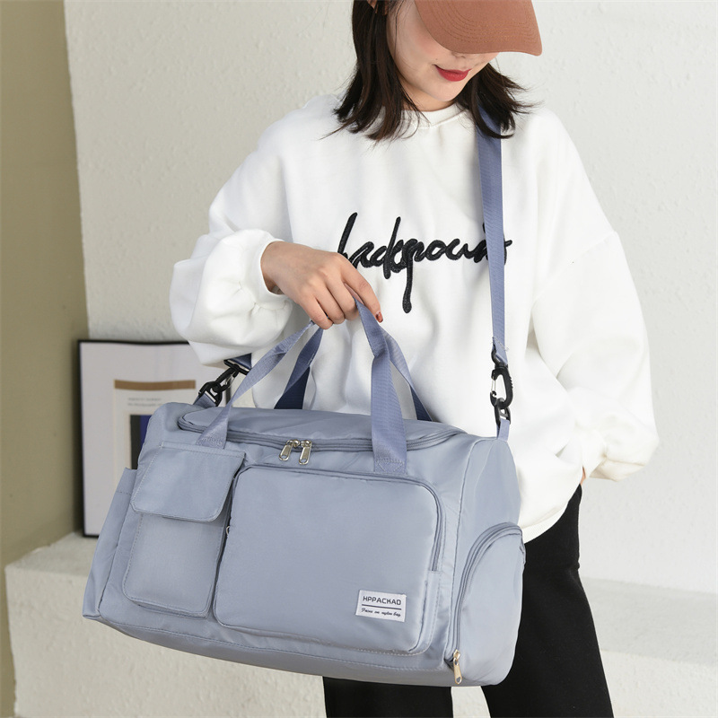 手提独立鞋位健身包干湿分离游泳包牛津布瑜伽旅行包休闲旅行必备