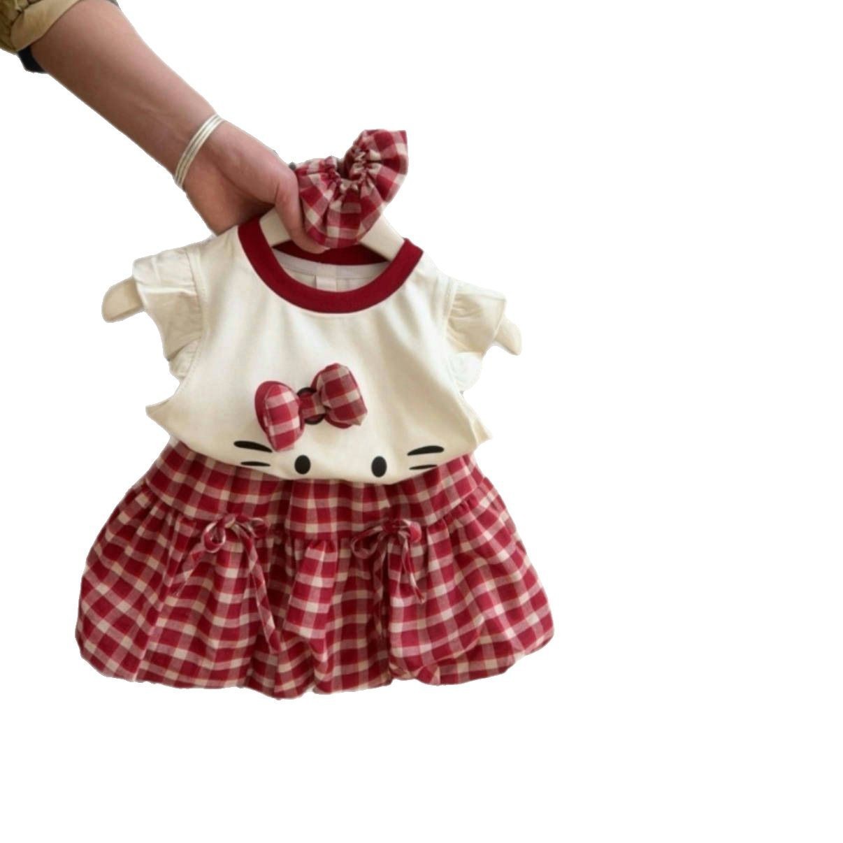 童装/童装女童短袖韩版/夏季短袖/衣服男童短袖韩版/儿童装男童短袖卡通白底实物图