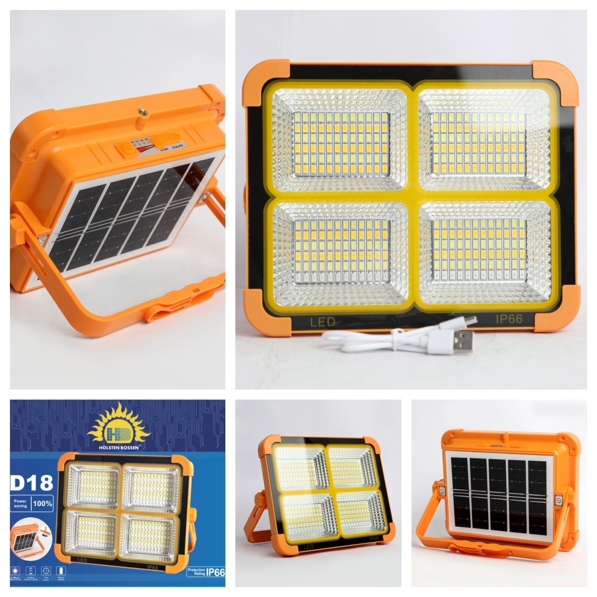 Solar lighting fixtures, outdoor lights, burst floodlights, waterproof emergency camping portable lights, hook camping lights Application Scenario